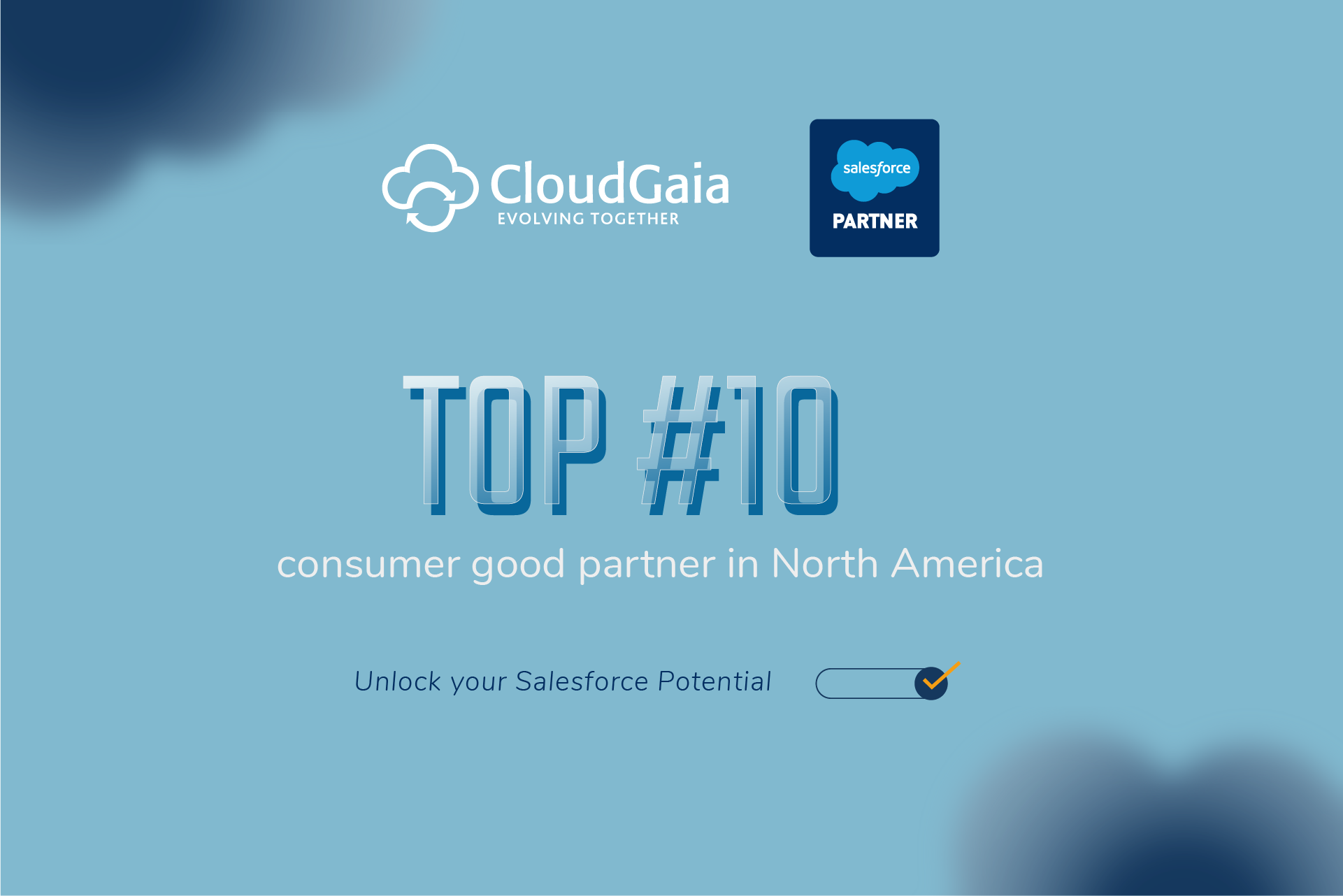 Key visual de campaña Consumer Goods para Cloud Gaia